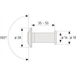 Abus Türspion 2300 S CL/DFNLI