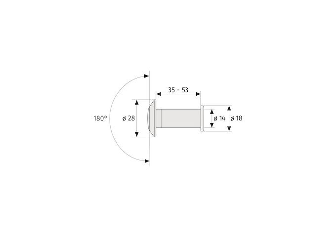 Abus Türspion 2300 S CL/DFNLI