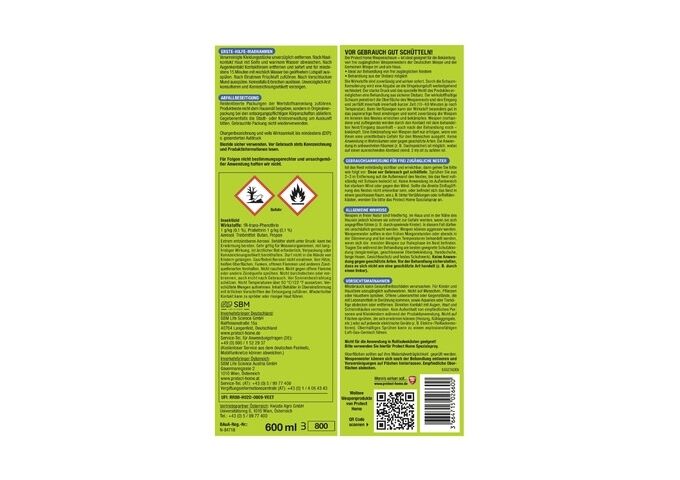 Protect Home PH Wespenschaum + FormineX 600 ml