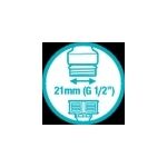 Gardena Hahnverbinder 21mm (G 1/2 ")