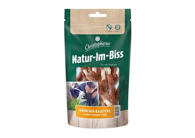  Christopherus Hund Natur-Im- Biss Hähnchen-Kaustic