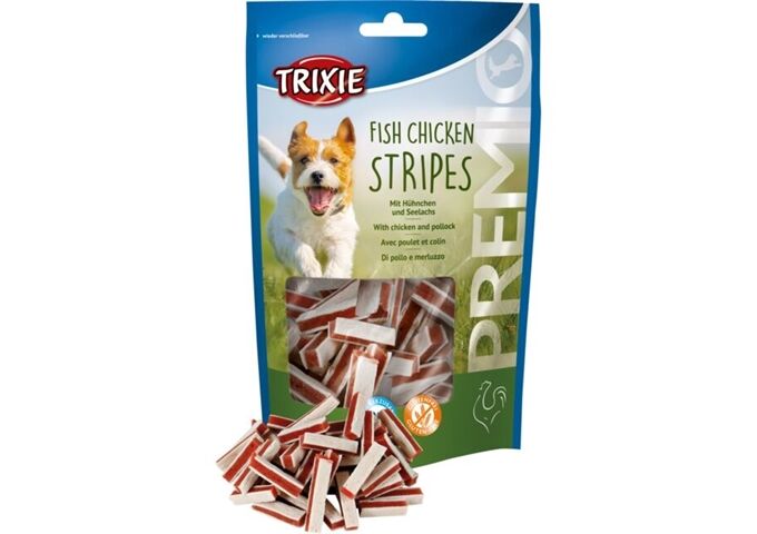 Trixie PREMIO Stripes, Hühnchen & Seelachs, 75 g