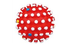 Trixie Vinyl Spielball ca. 10 cm mit Noppen  + Squeeker