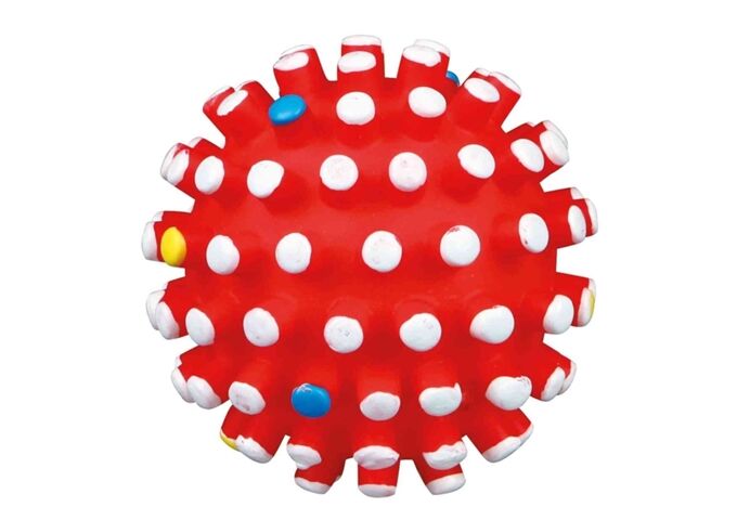 Trixie Vinyl Spielball ca. 10 cm mit Noppen + Squeeker