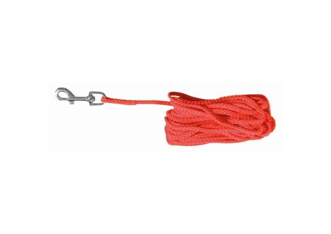 Trixie Schleppleine, Nylon, 10 m / Durchm.5 mm, rot