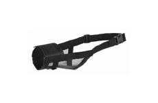 Trixie Maulkorb mit Netzeinsatz Polyester,M, schwarz