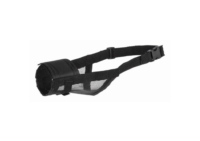 Trixie Maulkorb mit Netzeinsatz Polyester,M, schwarz