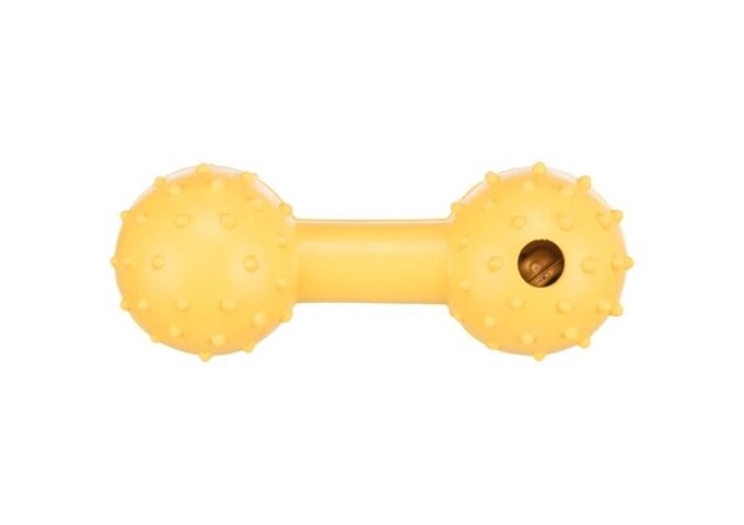 Trixie Hantel mit Schelle, Naturgummi, 12cm