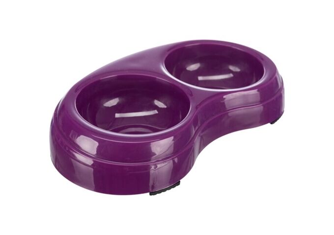 Trixie Doppelnapf, schwer, Kunststoff 2 0,2 l/ø 10 cm