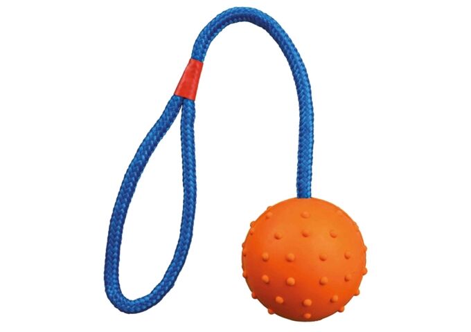 Trixie Ball am Seil, Naturgummi, Durchm. 6cm / 30 cm