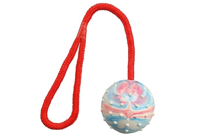 Trixie Ball am Seil, Naturgummi, Durchm. 6cm / 30 cm
