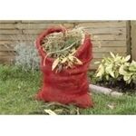 Floraworld Gartensack Classic 105x60 cm, rot,Jute, 2 Stück