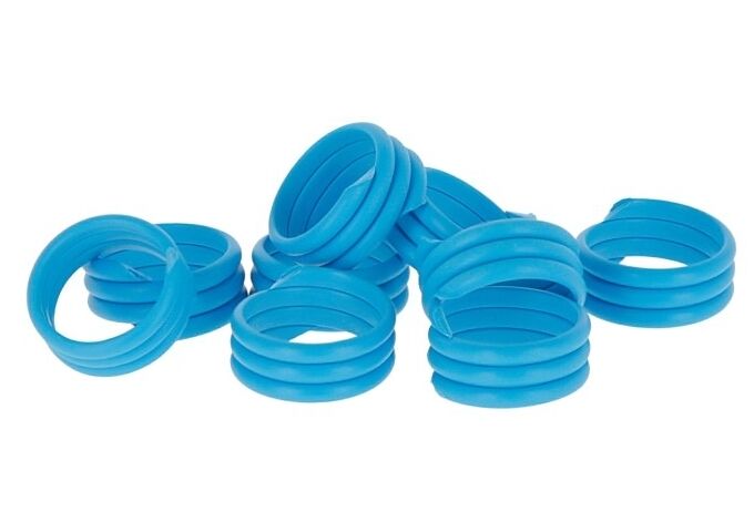 Kerbl Spiralringe,16mm, blau Kunststoff,20St/Pack