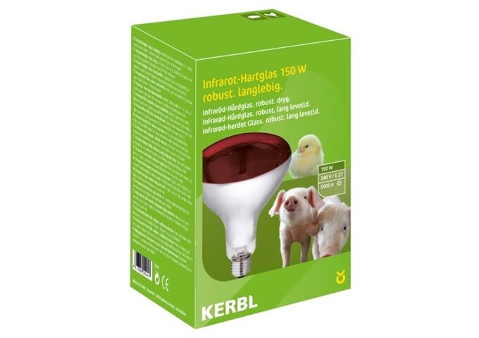 Kerbl Infrarotlampe 250W Hartglas, rot