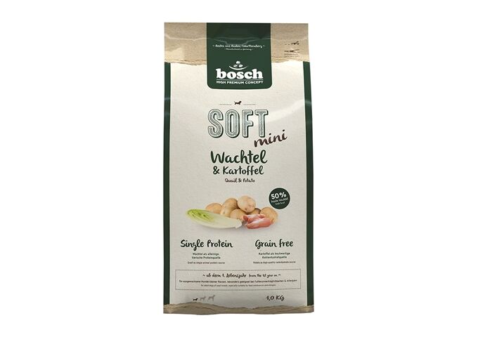 bosch Tiernahrung Soft Mini Wachtel & Kartoffel1 kg