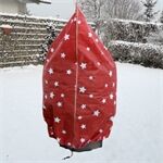 Floraworld Haubenvlies Stern 50g/m2 rot/weiß,130x160cm