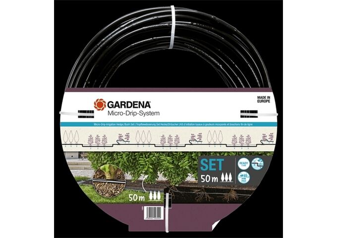Gardena Micro-Drip-System Set Sträucher/Hecken 50 m
