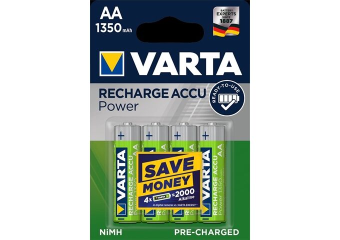 VARTA RECH.ACCU Power AA 1350mAh 4er Pack Blister