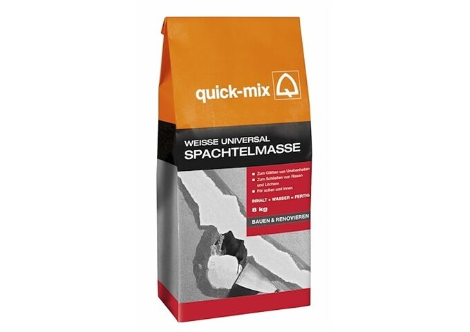 Quick-Mix Weiße Universalspachtelmasse, 8 kg