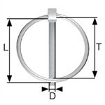 Dörner&Helmer Standard-Klappsplint 6x40 mm, Federring rund, SB-B