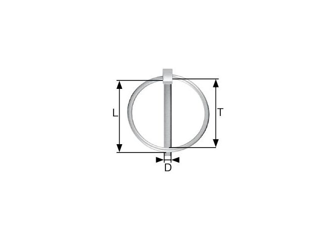 Dörner&Helmer Standard-Klappsplint 6x40 mm, Federring rund, SB-B