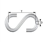 Dörner&Helmer S-Haken verzinkt 3x24 mm, SB-Box 2Stück