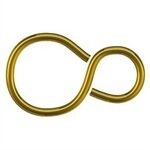 Dörner&Helmer S-Haken 2,3 u. 3,0 mm, Stahl vermessingt SB-Box je