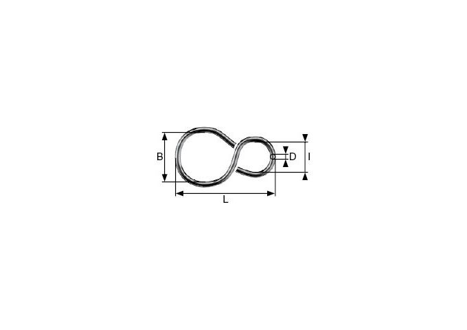 Dörner&Helmer S-Haken 2,3 u. 3,0 mm, Stahl vermessingt SB-Box je
