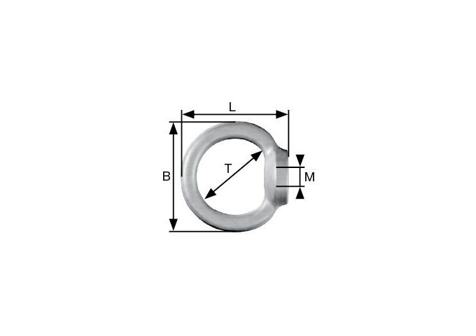 Dörner&Helmer Ringmutter ähnlich DIN 582 M-6 mm verz., SB-Box 1