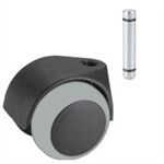 Dörner&Helmer Parkettrolle 50 mm KS-schwarz Stift;Hülse