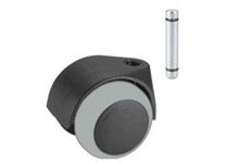 Dörner&Helmer Parkettrolle 50 mm KS-schwarz Stift;Hülse