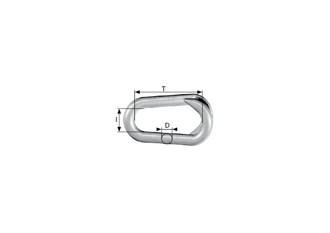 Dörner&Helmer Notglied Stahl verzinkt 6 mm, SB-Box 2 Stück