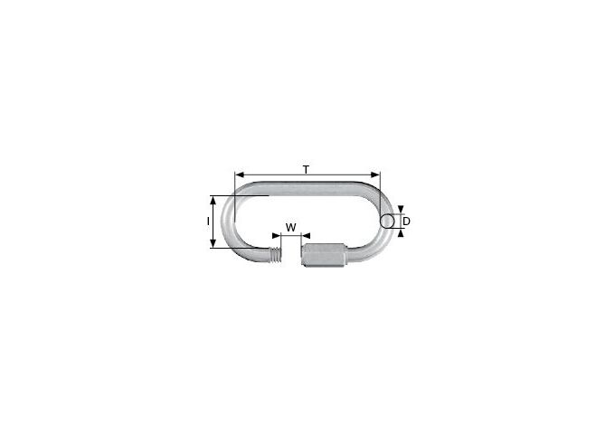 Dörner&Helmer Notglied m. Schraube Edelstahl 4 mm, B-Box 2 Stück