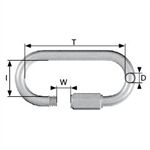  Notglied m. Schraube 5 mm 5 mm, SB-Box 2 Stück