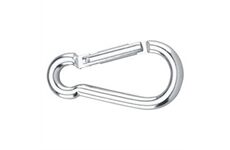 Dörner&Helmer Karabinerhaken Alu silber elox 6x60mm, SB-Box 2 St
