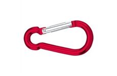 Dörner&Helmer Karabinerhaken Alu rot elox. 8x80 mm, SB-Box 2 Stü