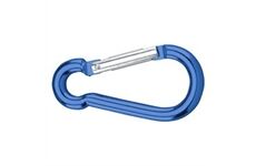 Dörner&Helmer Karabinerhaken Alu blau elox. 8x80mm, SB-Box 2 Stü