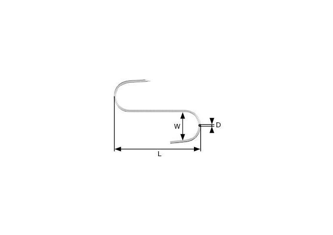 Dörner&Helmer Fleischhaken 120 mm, verzinkt SB-Box 2 Stück