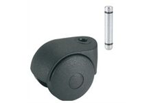 Dörner&Helmer Doppelrolle 50 mm KS-schwarz St.8 mm  ; Hülse