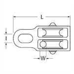 Dörner&Helmer Blockseilrolle 50 mm für 15 mm Seil, SB-Box 1 Stüc