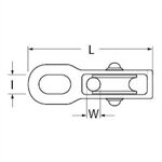 Dörner&Helmer Blockseilrolle 15 mm für 5 mm Seil,SB-Box 1 Stück