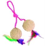 Trixie 2 Jute-Bälle mit Catnip, Durchm. 4,5 cm