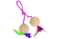 Trixie 2 Jute-Bälle mit Catnip, Durchm. 4,5 cm