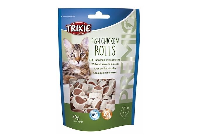 Trixie PREMIO Rolls, Hühnchen/ Seelachs, 50 g