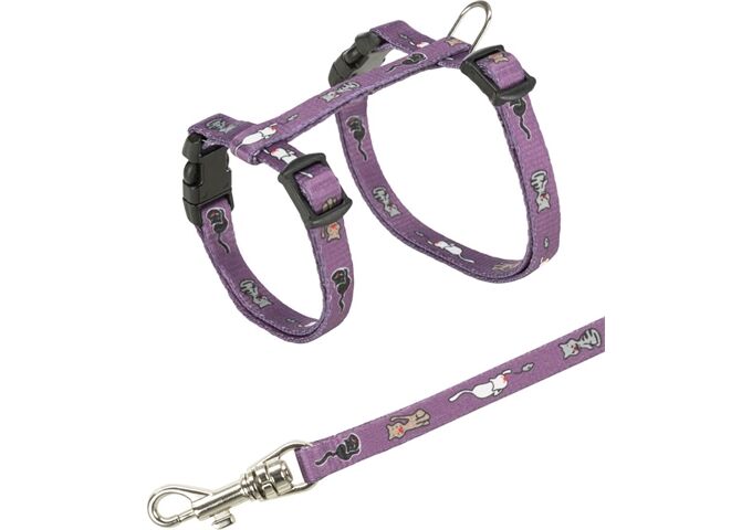Trixie Kätzchen-Garnitur mit Leine, 21-34cm / 8 mm, Nylon