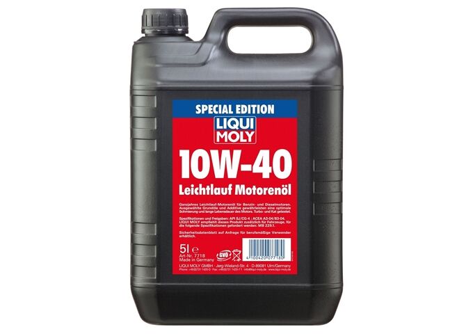 LiquiMoly Motorenöl SAE 10W-40 5L LeichtlaufSpecial Edition