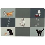 Trixie Patchwork Cat Napfunterlage 44 28 cm grau