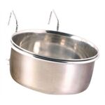 Trixie Edelstahlnapf 600ml, 12 cm mit Halter