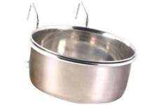 Trixie Edelstahlnapf 600ml, 12 cm mit Halter