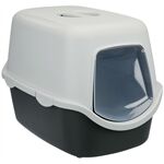 Trixie Katzentoilette Vico, mit Haube 40 40 56 cm, grau